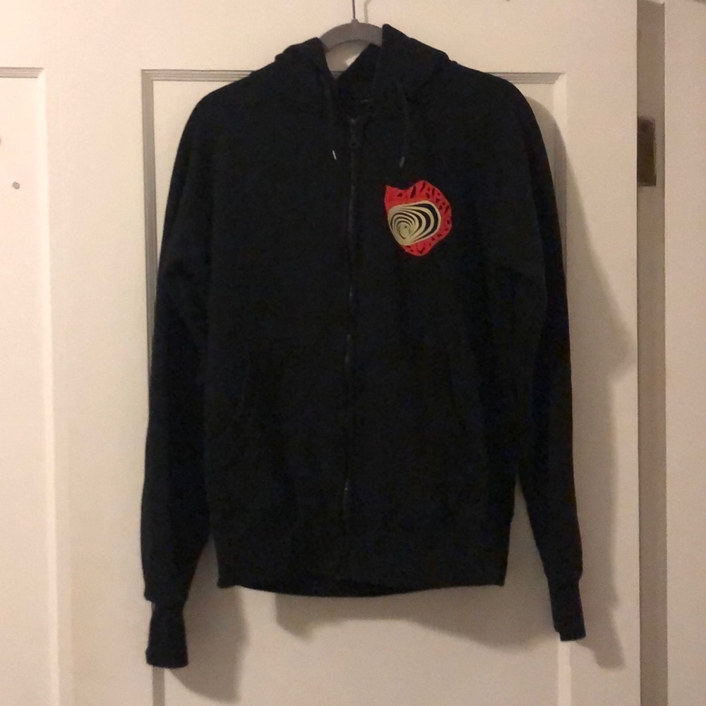 Full Zip Black Lollapalooza Hoodie